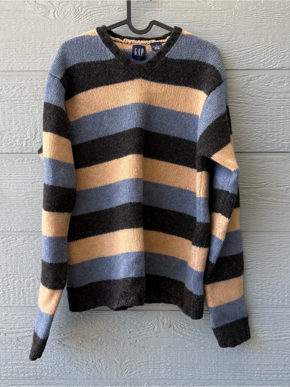 GAP Striped Lambswool Sweater